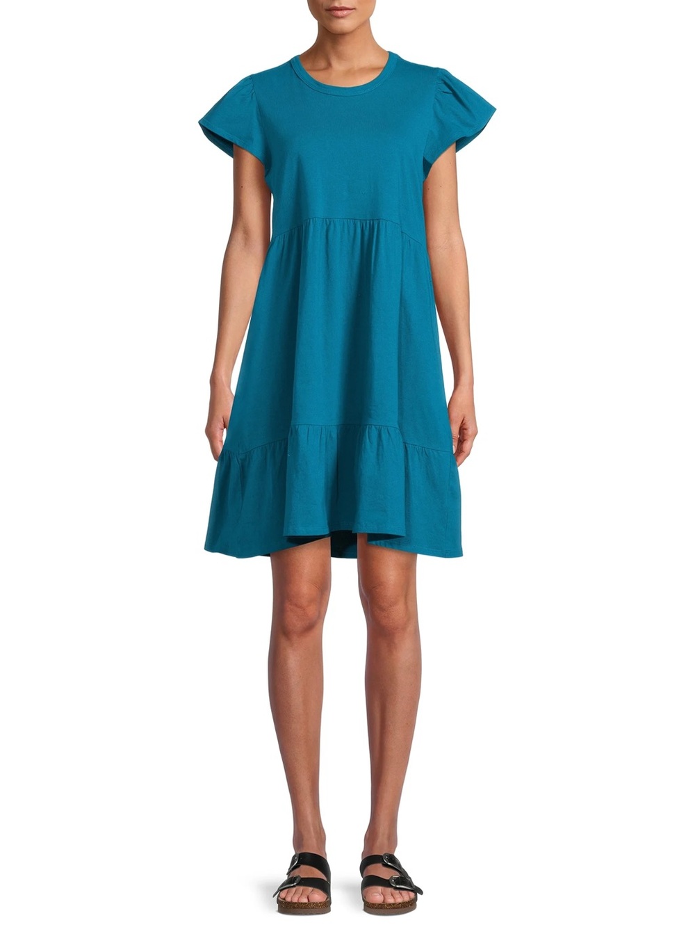 Time & Tru Tiered Shirtdress